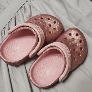 Toddler Glitter Crocs